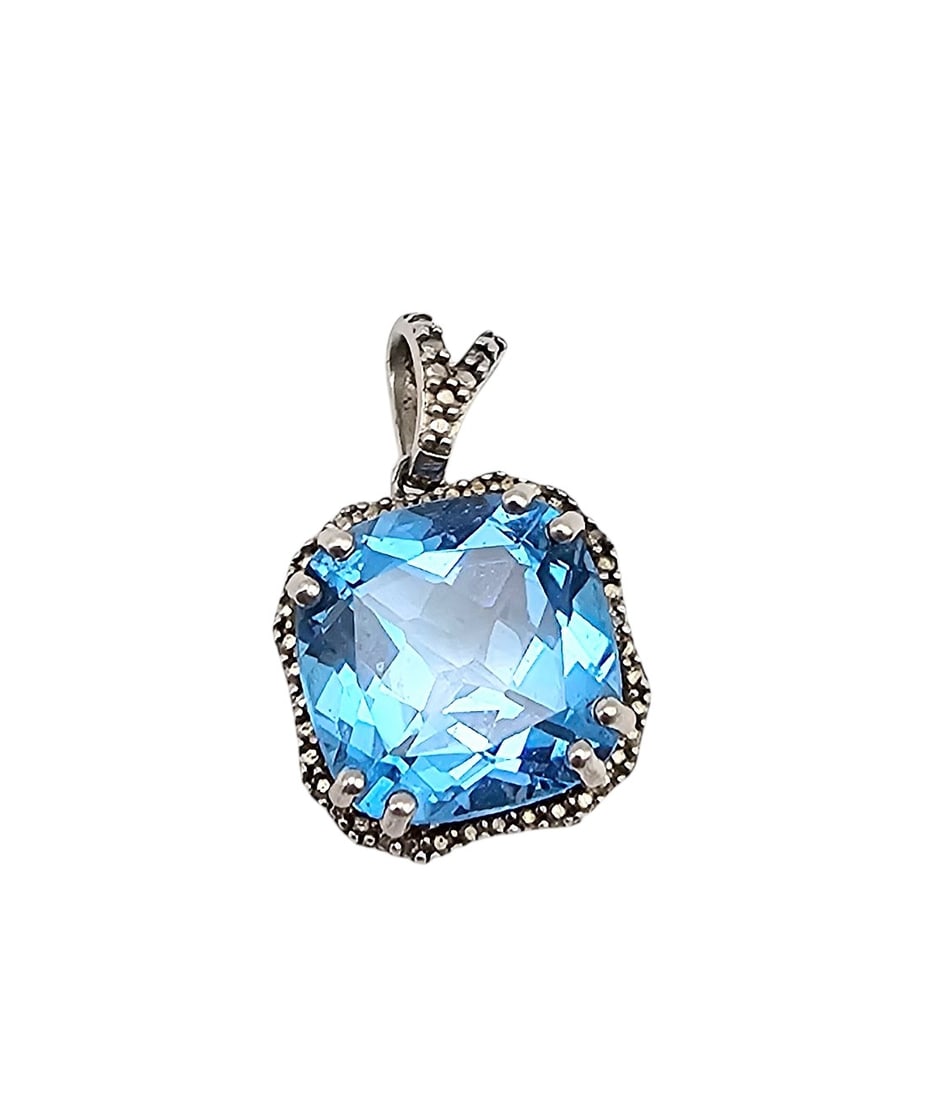 SAI Topaz Sterling Silver Pendant 3.6 G (1 of 4)