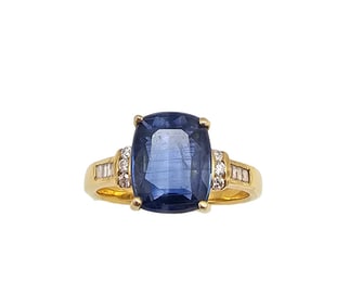 D'Joy Topaz Gold Over Sterling Silver Cocktail Ring Size 9.5 4.9 G