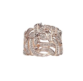 D'Joy Sterling Silver Two-Tone Ring Size 9.75 4 G