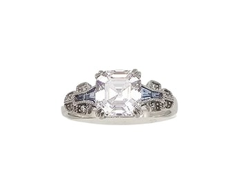 133188 Clear Stone Sterling Silver Cocktail Ring Size 9.5 3.8 G