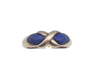 Sodalite Sterling Silver Ring Size 8.25 4.4 G