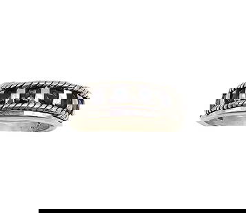 Sapphire Sterling Silver Cocktail Ring Size 6.75 4.1 G: Sapphire Sterling Silver Cocktail Ring Size 6.75 4.1 G