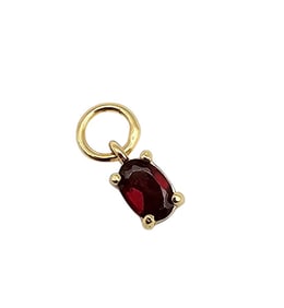Ross Simons Garnet Gold Over Sterling Silver Pendant 0.5 G