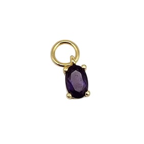 Ross Simons Amethyst Gold Over Sterling Silver Pendant 0.4 G