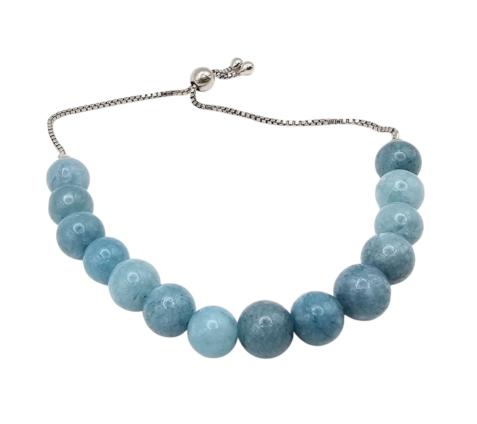 Blue Aventurine Sterling Silver Bolo Bracelet 13.2 G (1 of 3)