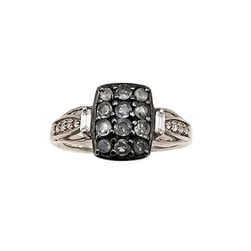 D'Joy Topaz Sterling Silver  Cocktail  Ring Size 7.5 4 G
