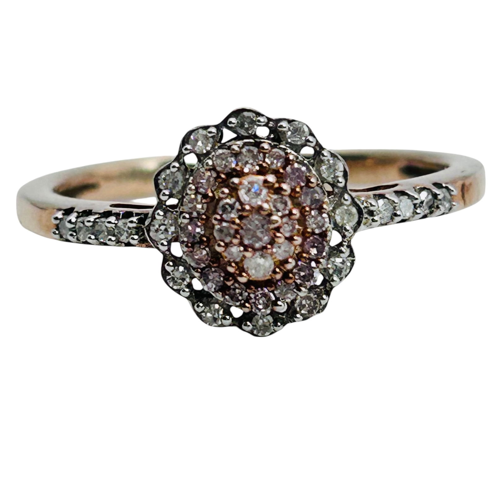DJoy Diamond Sterling Ring Size 9, 2.4 G