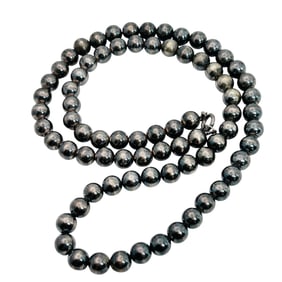 Sterling Bead Necklace 44 G