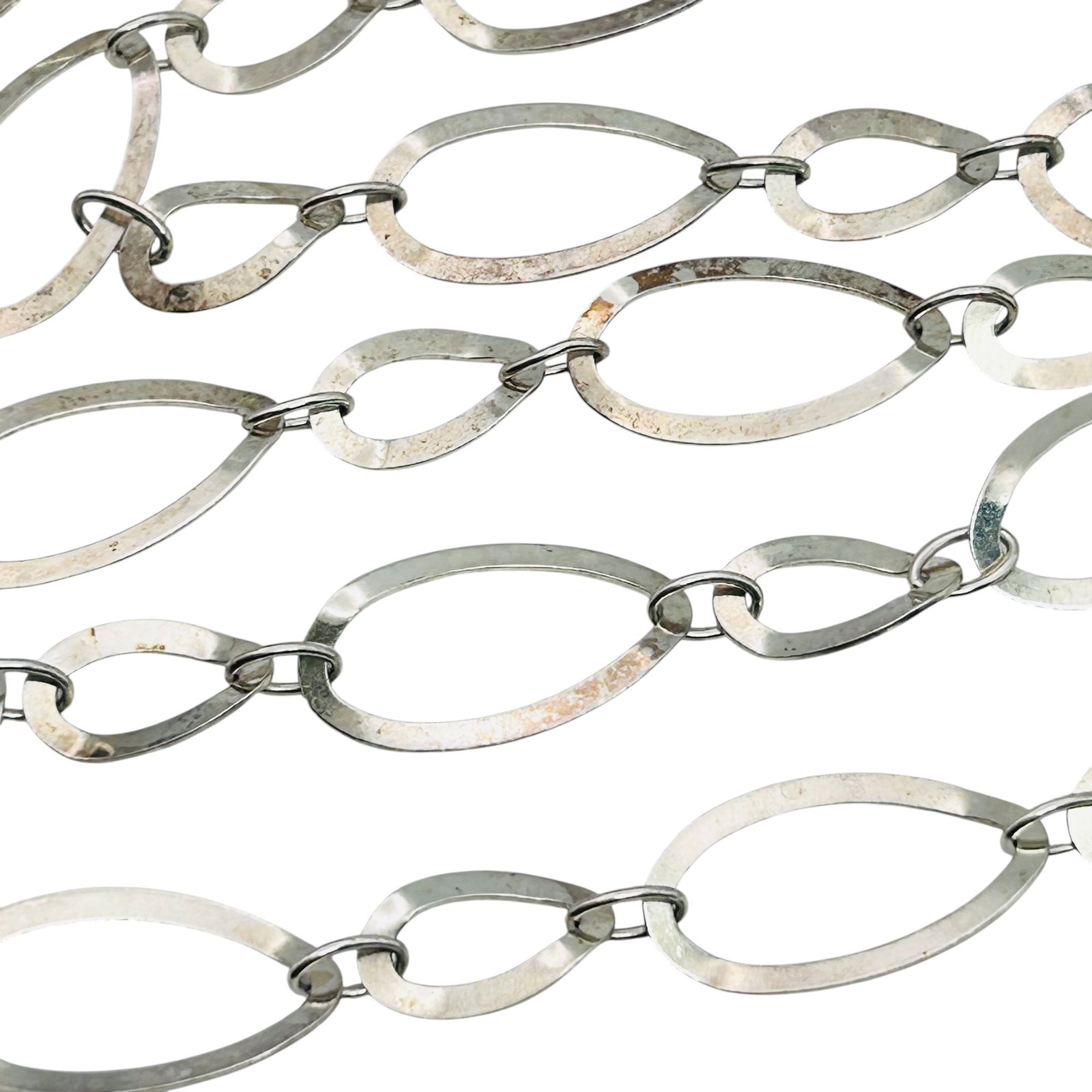 MILOR Italy, Sterling Oval Linked Chain Necklace 27 G: MILOR Italy Sterling oval linked chain necklace 27 g