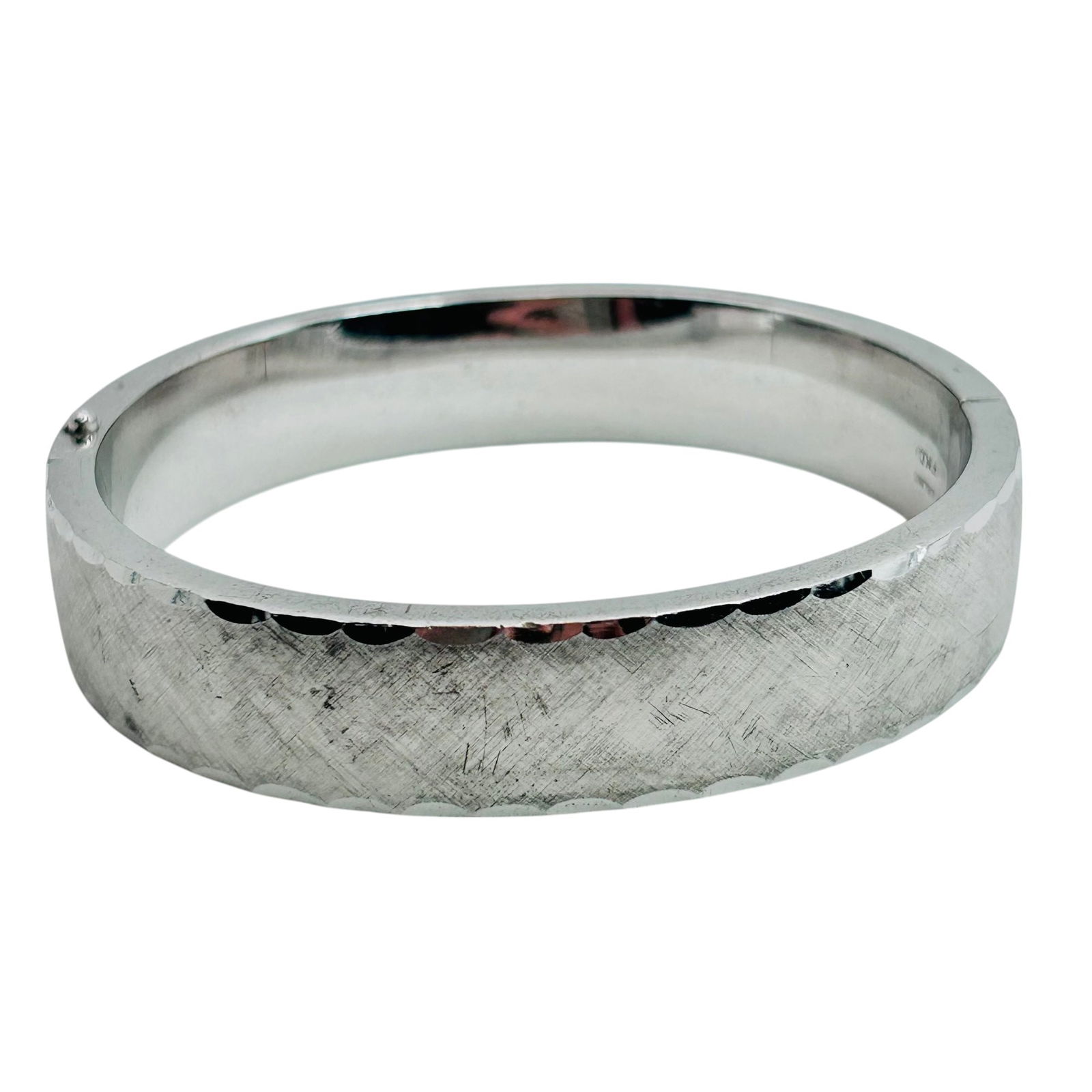 F.M. CO Sterling Hinged Bangle  Bracelet 25.6 G (1 of 8)