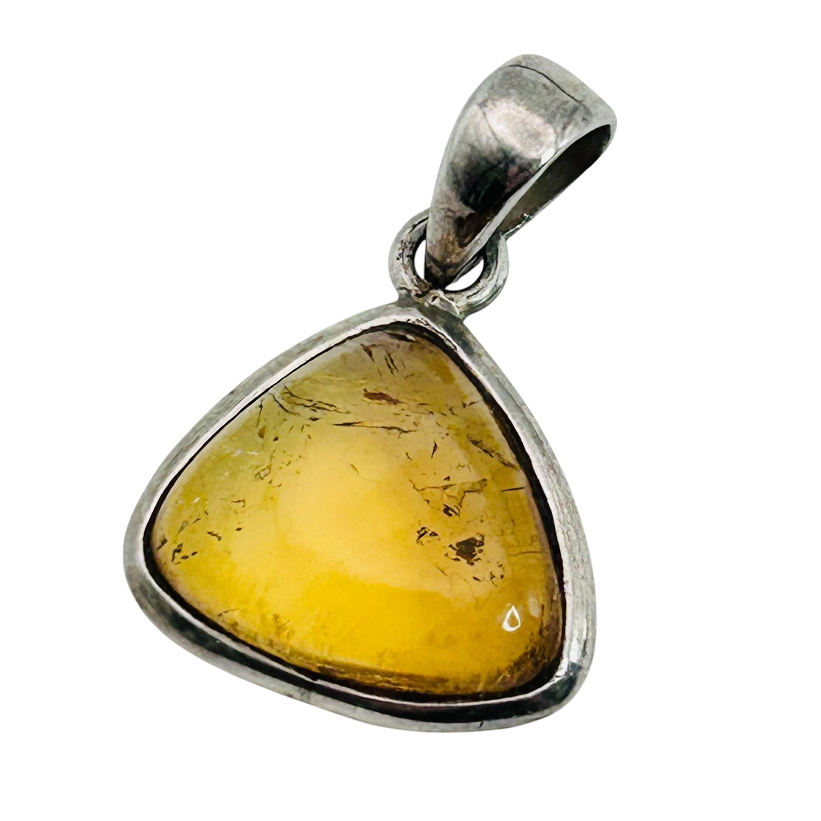 Citrine Sterling Pendant 2.5 G: Citrine Sterling pendant 2.5 g