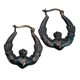 Israel, Sterling Hinge Earrings 2.13 G