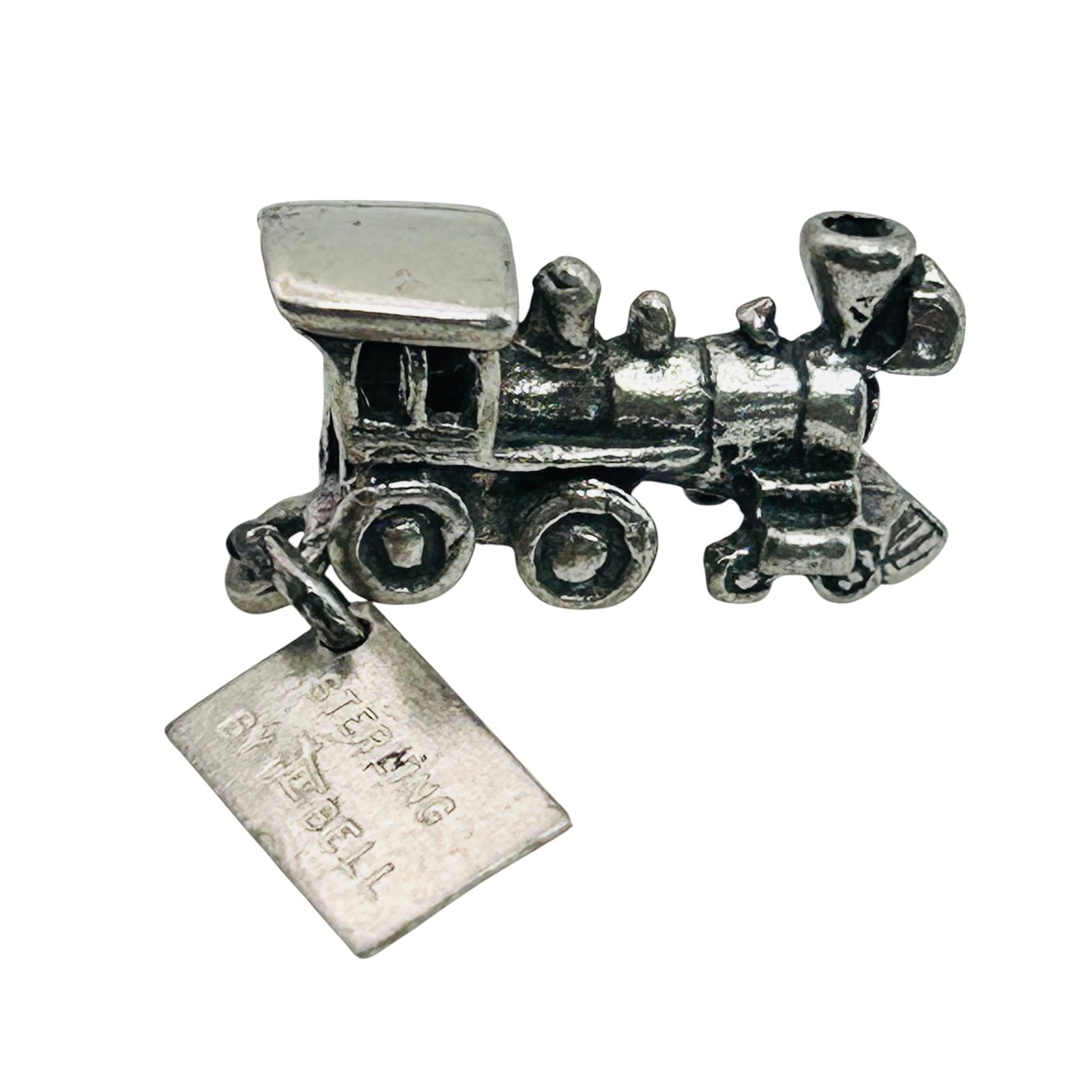 Bell Trading Post Sterling Train Charm 3.56 G: Bell trading Post Sterling train charm 3.56 g