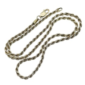 Italy Sterling Rope Chain 8.25 G