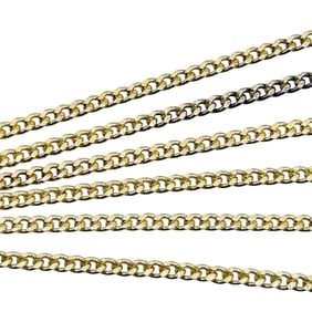 Sterling Curb Chain Necklace, 4.02 G