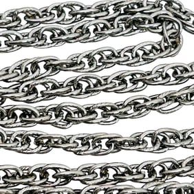 Sterling Rope Chain Necklace 16.6 G