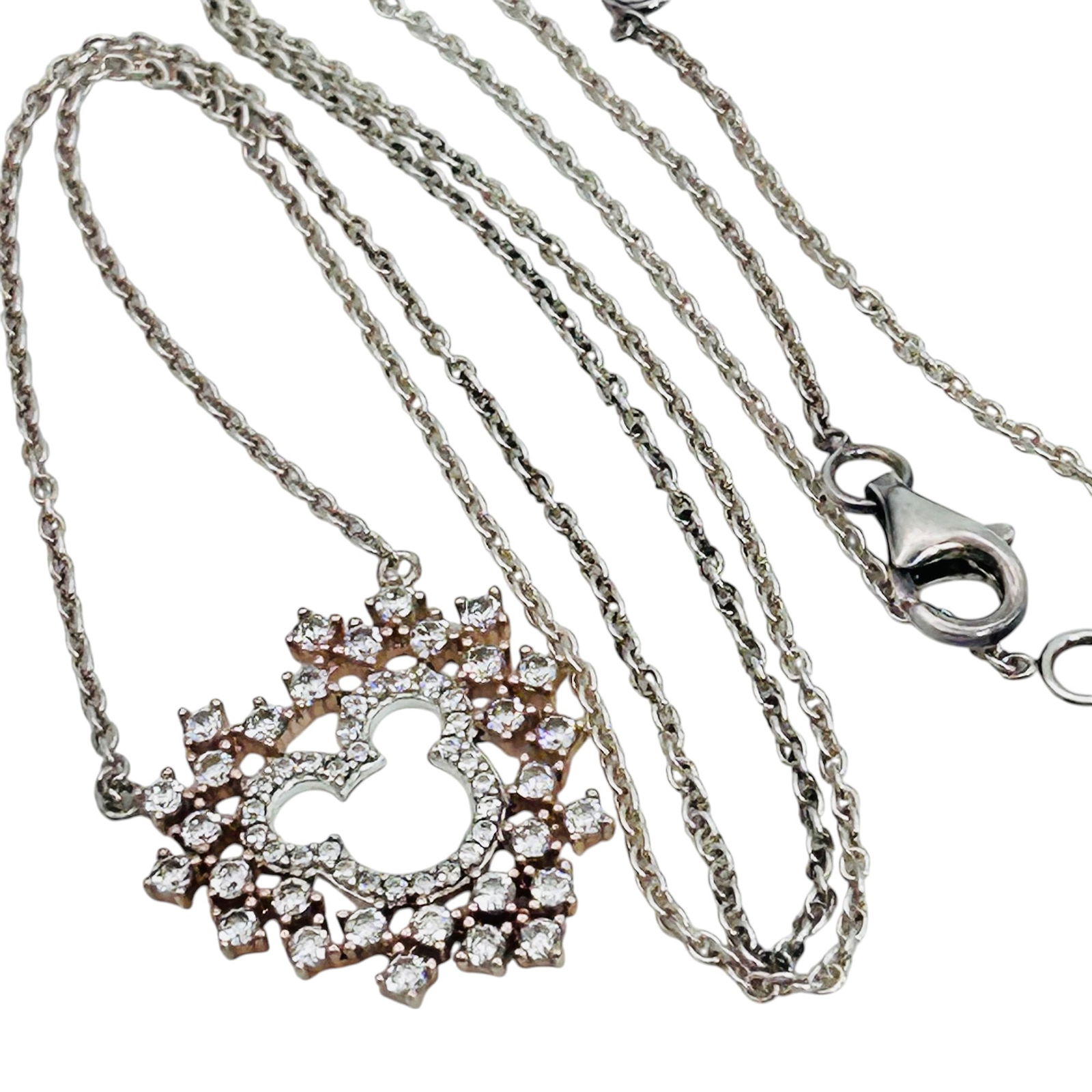 Disney Sterling Cable Chain Necklace 3.86 G (1 of 4)