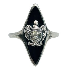 Vintage Sterling Sorority Ring Size 5.5, 3.96 G