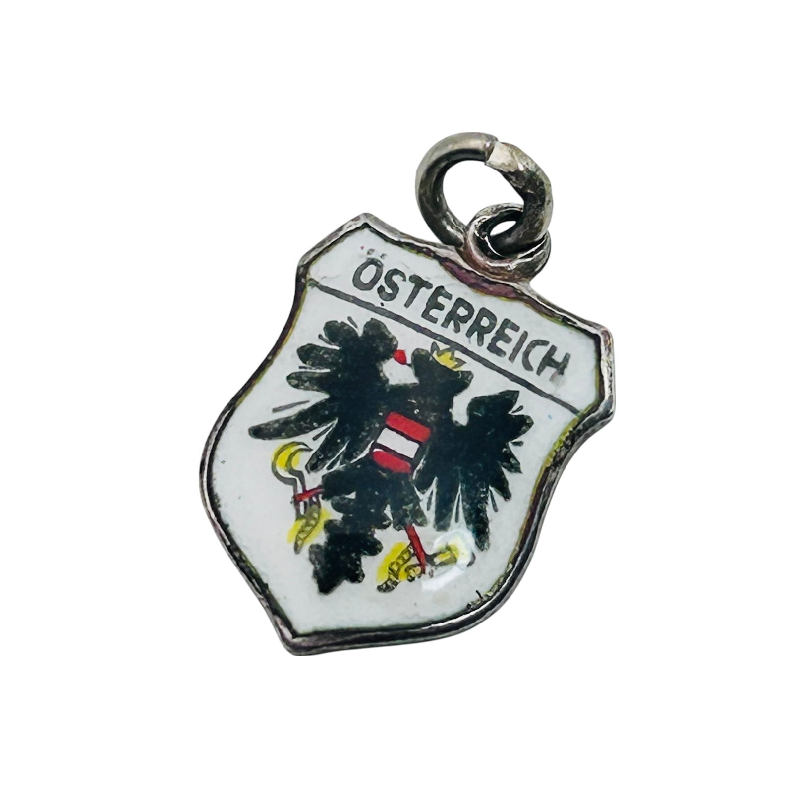 EHI Vintage 800 Silver OSTERREICH Shield Charm 1.11 G (1 of 4)