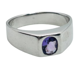 Amethyst Sterling Ring Size 6, 3.46 G