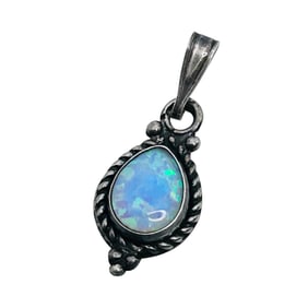 Opal Sterling Pendant 1.26 G