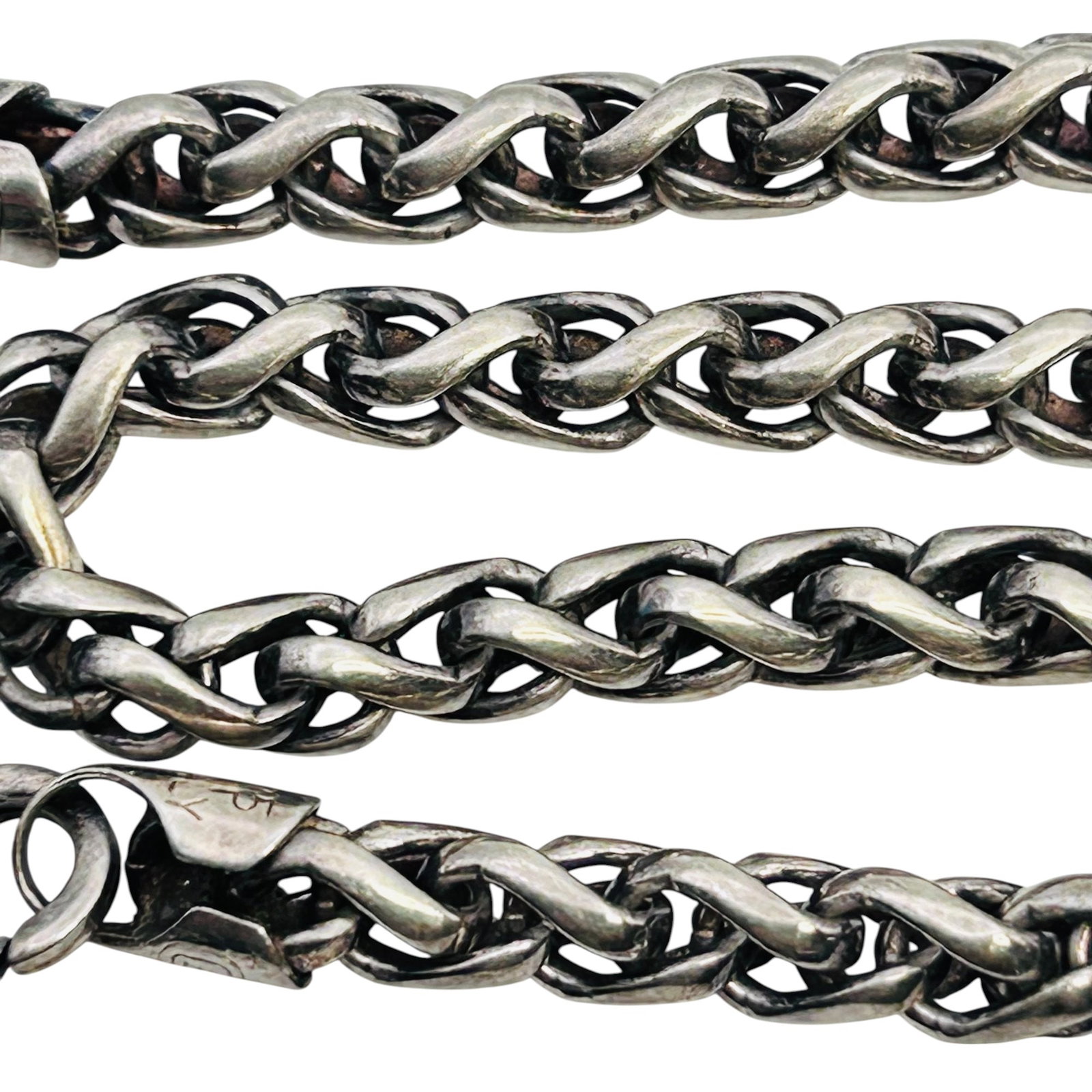AGI Italy, Sterling Wheat Chain Bracelet 16.19 G: AGI Italy Sterling wheat chain bracelet 16.19 g