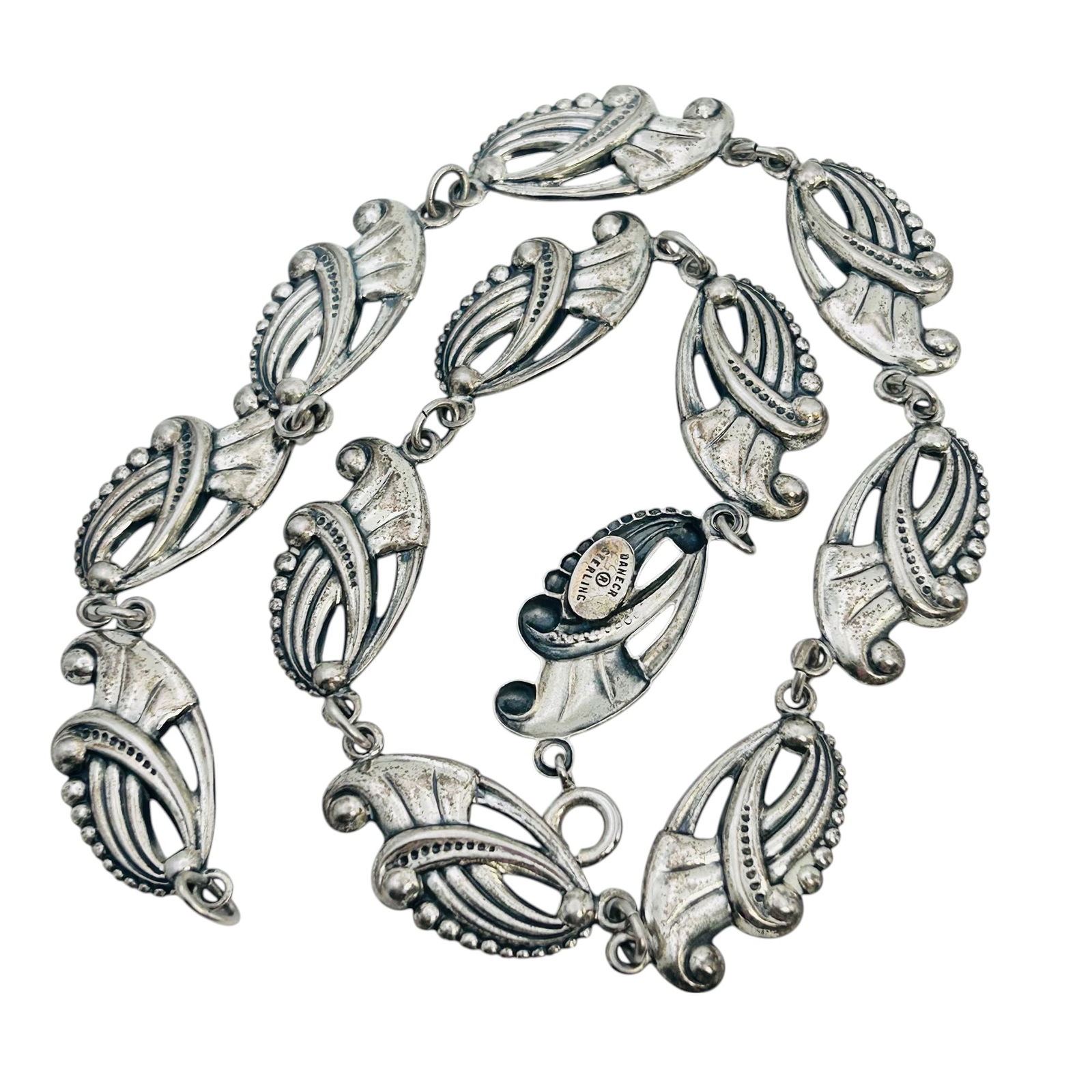 Vintage Danecraft Sterling Art Deco Collar Necklace 17.87g (1 of 7)