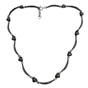 MARCASITE Sterling Collar Necklace 15.35 G