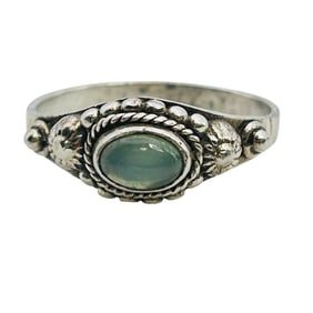 Sterling Moonstone Rings Size 7.5, 2.68 G