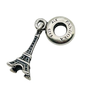 Pandora, Sterling Eiffel Tower Pendant Charm 3.17 G