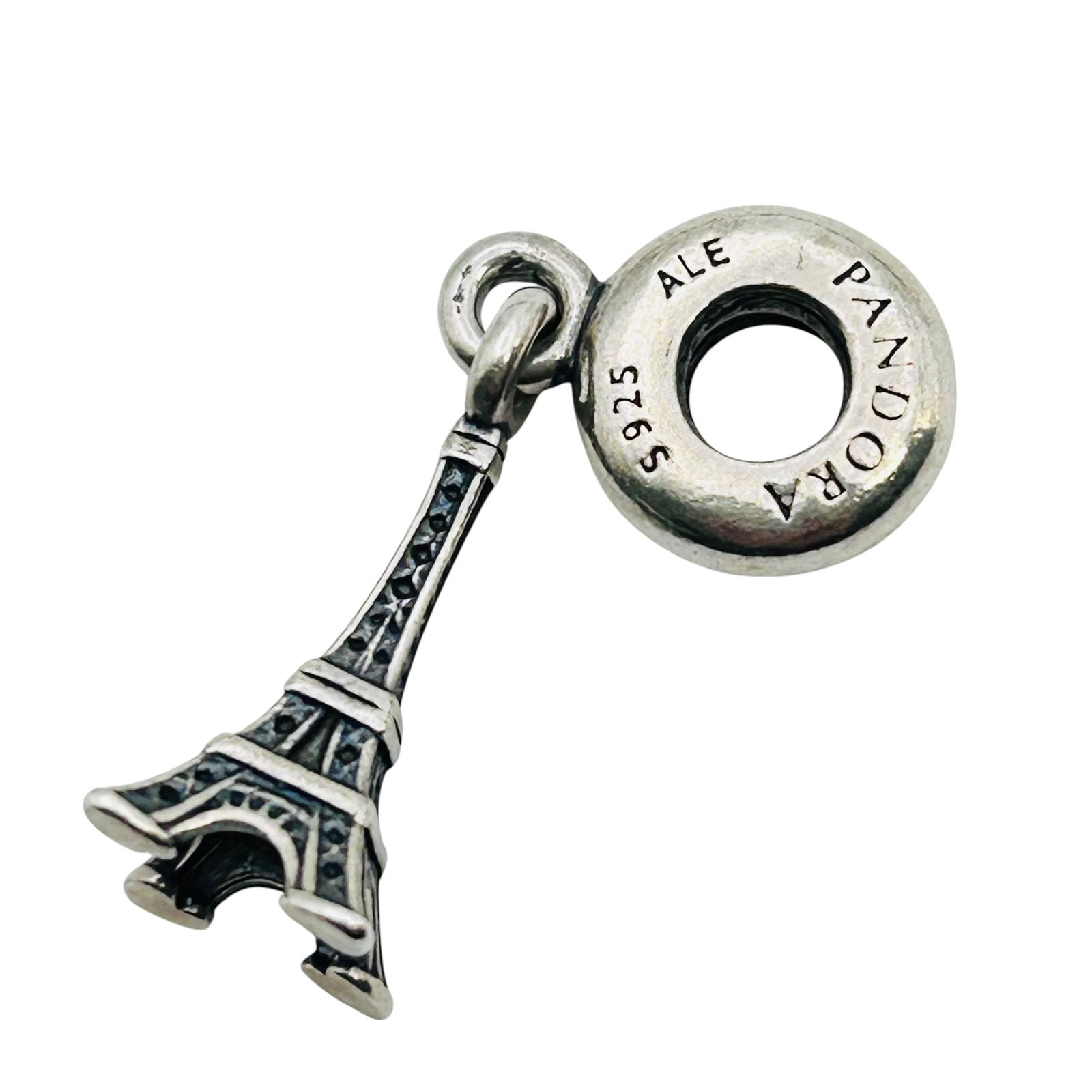 Pandora, Sterling Eiffel Tower Pendant Charm 3.17 G (1 of 5)