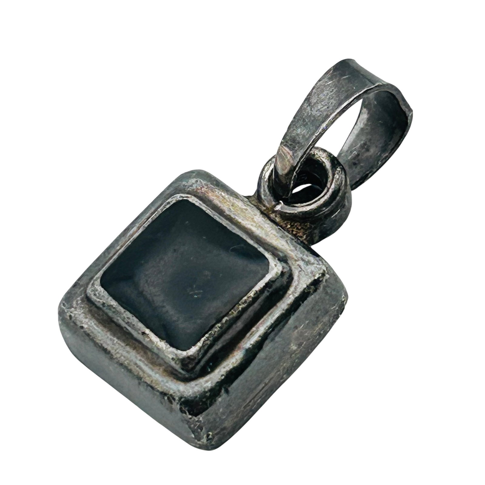 ONYX Sterling Square Pendant 8.2 G: ONYX Sterling Square pendant 8.2 g