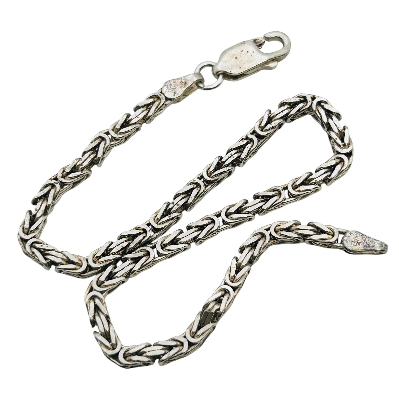 Italy Byzantine Chain Bracelet 7.35: Italy byzantine chain bracelet 7.35