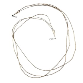 Native Liquid Silver Sterling Silver 3 Strand Necklace 22.1 G