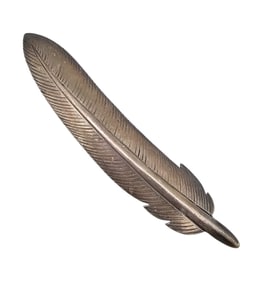 Native Sterling Silver Feather Brooch 10.3 G