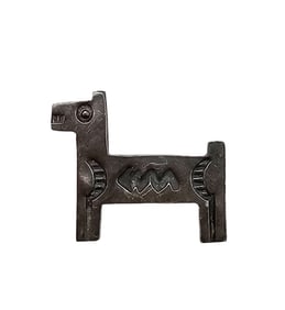 Navajo Dog/Donkey Sterling Silver Brooch 2 G