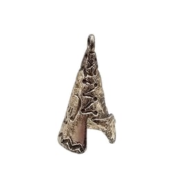 Navajo Sterling Silver Teepee Pendant 2.5 G