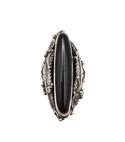 ROMANA Onyx Sterling Silver Ring Size 7 10.3 G