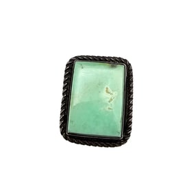 Native Southwestern Turquoise Sterling Silver Ring Size 8 10 G