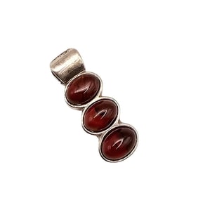 Amber Sterling Silver Pendant 1.9 G