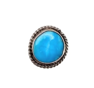 Navajo Turquoise Sterling Silver Ring Size 6.25 3.2 G
