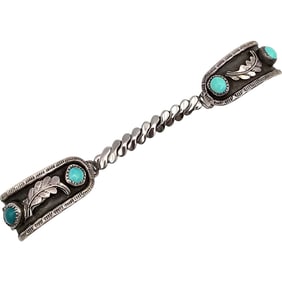 G. Lewis Turquoise Sterling Silver Watch Band 16.3 G