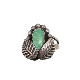 Navajo Turquoise Sterling Silver Ring Size 5.5 5.2 G