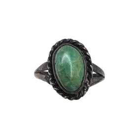 Navajo Turquoise Sterling Silver Ring Size 6.25 3.3 G
