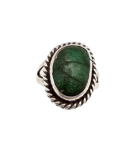 Navajo Turquoise Sterling Silver Ring Size 7.75 7 G