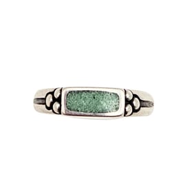 WJ Southwestern Turquoise Sterling Silver Ring Size 7.5 4.1 G