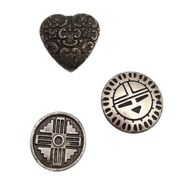 Southwestern Lot Of 3 Button Covers