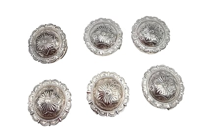 Southwestern Shield Style Button Covers Lot Of 6