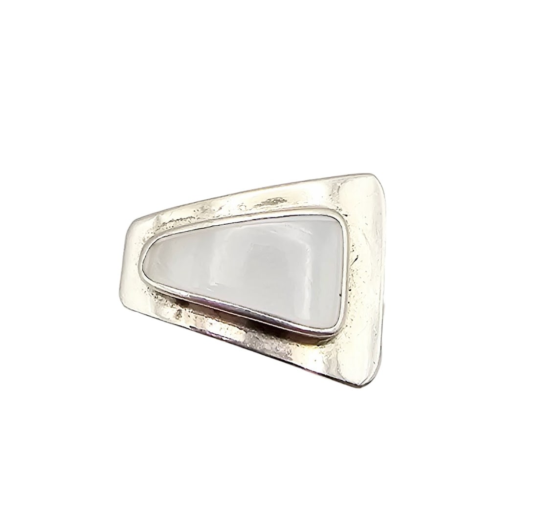 Mexico Mother Of Pearl Sterling Silver Ring Size 5.5 3 G: Mexico Mother of Pearl Sterling Silver Ring Size 5.5 3 G