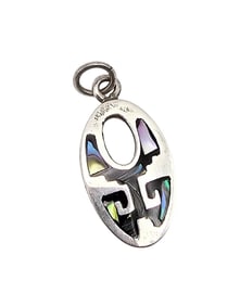 Mexico Abalone Sterling Silver Pendant 4.6 G